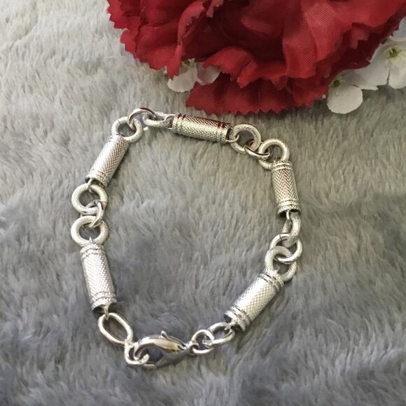 Silver Multi-Tube Bracelet - Picture 2 of 4